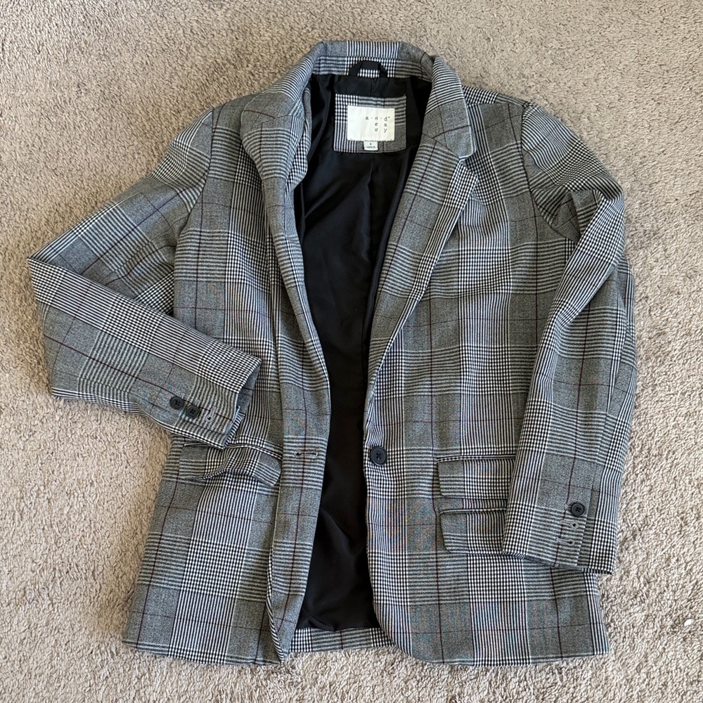 Women’s a new day Gray Plaid Blazer